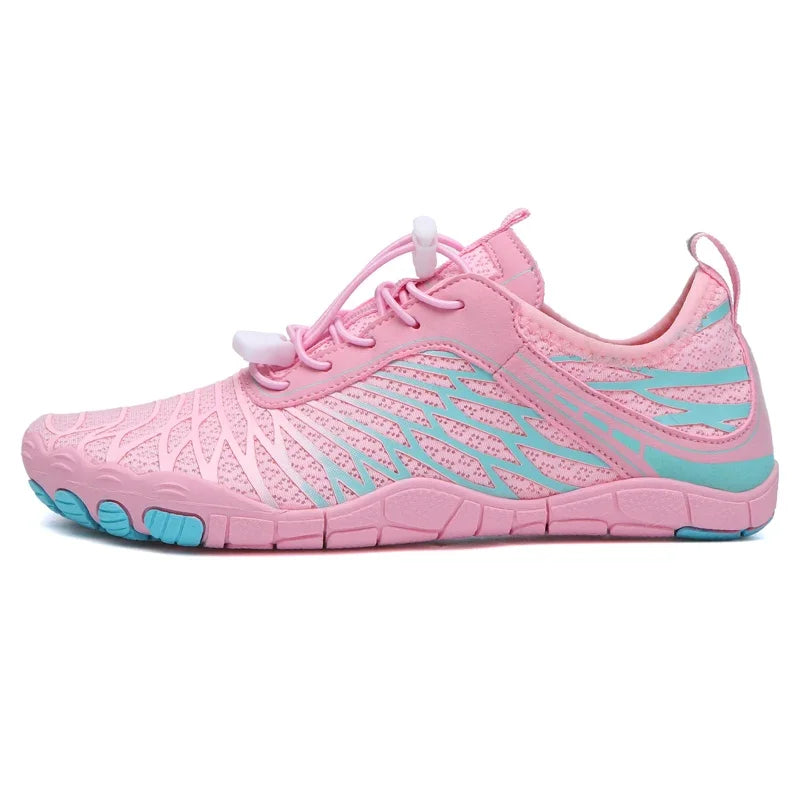 Quick-Dry Anti-Slip Couple Aqua Shoes Summer Beach Swimming Wading Breathable Creek Tracing Water Shoes for Men and Women