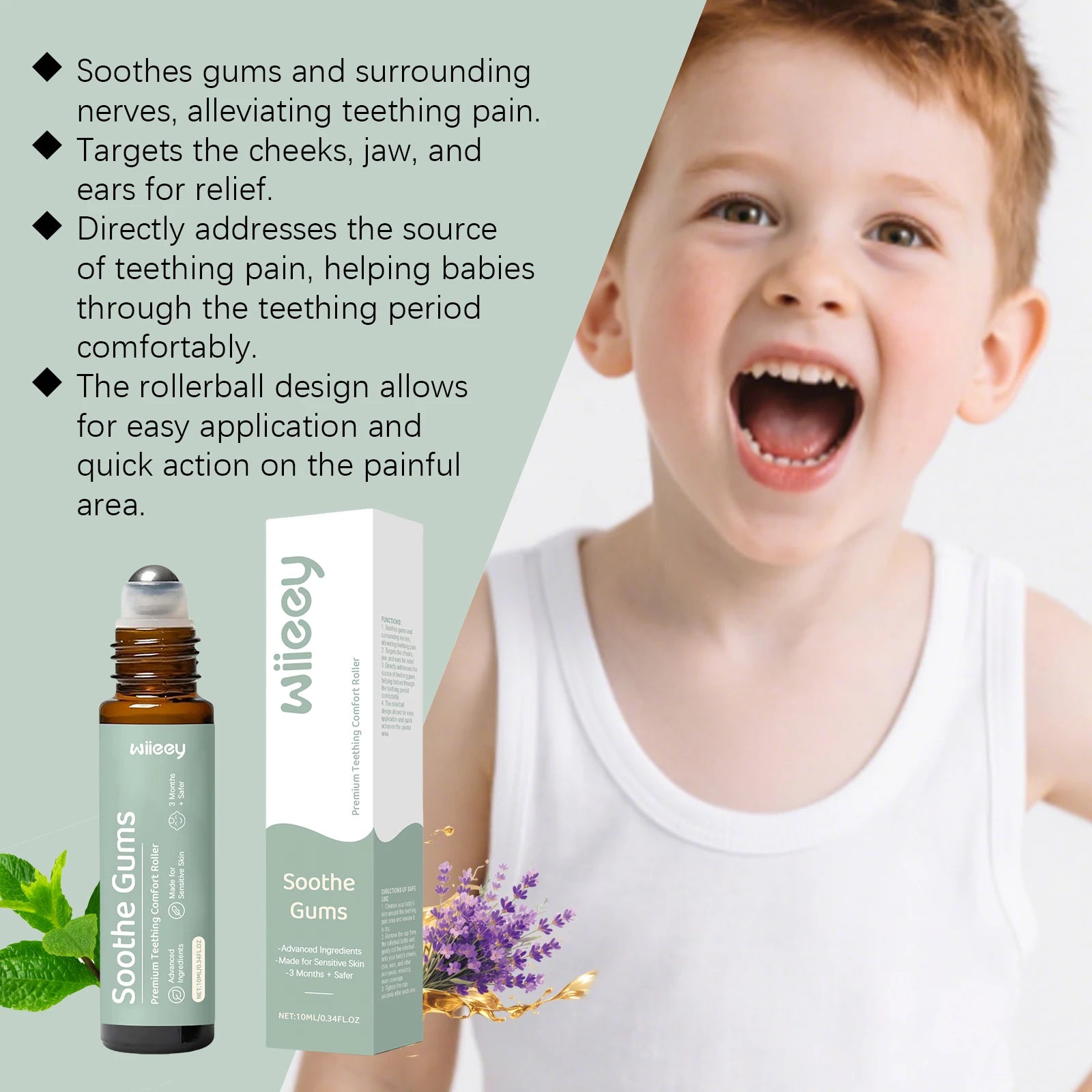 Baby Teething Comfort Roller - Relieves Gum Discomfort, Gentle Care for Little Ones, Parent-Approved