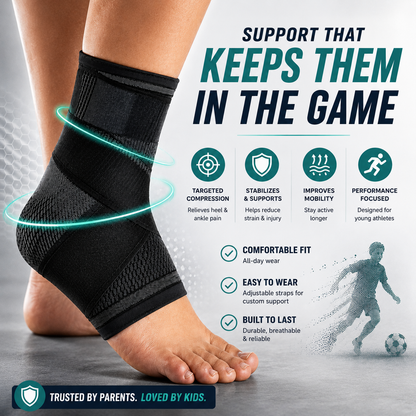 HeelHero - Youth Heel & Growth Plate Support Sleeve