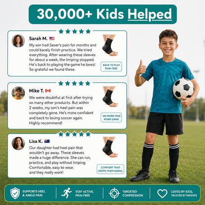 HeelHero - Youth Heel & Growth Plate Support Sleeve