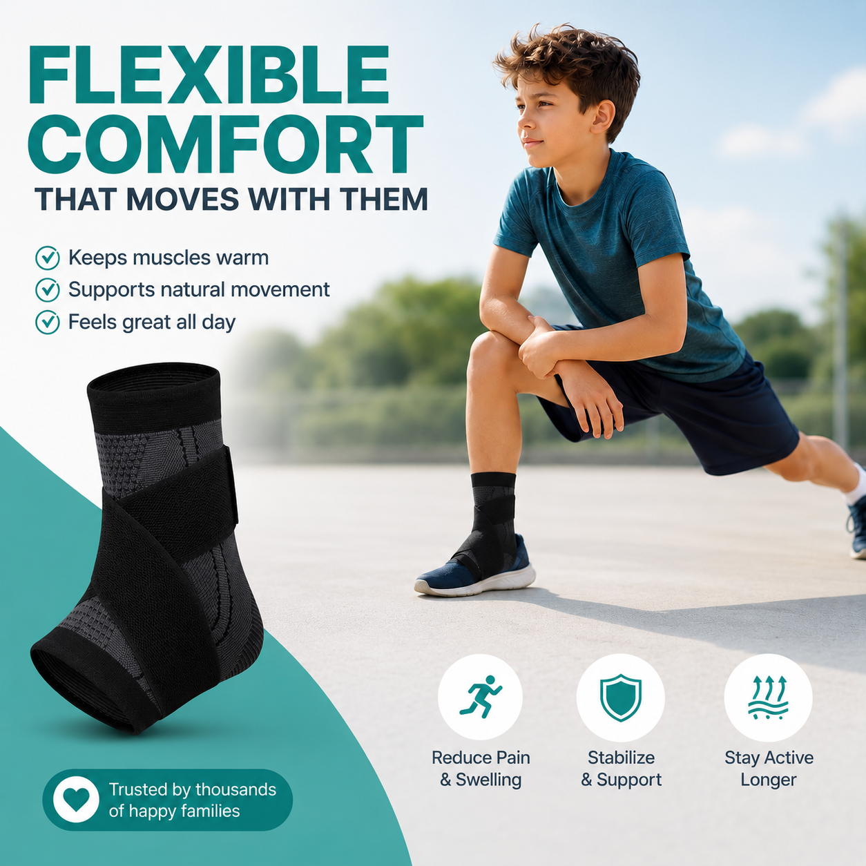 HeelHero - Youth Heel & Growth Plate Support Sleeve